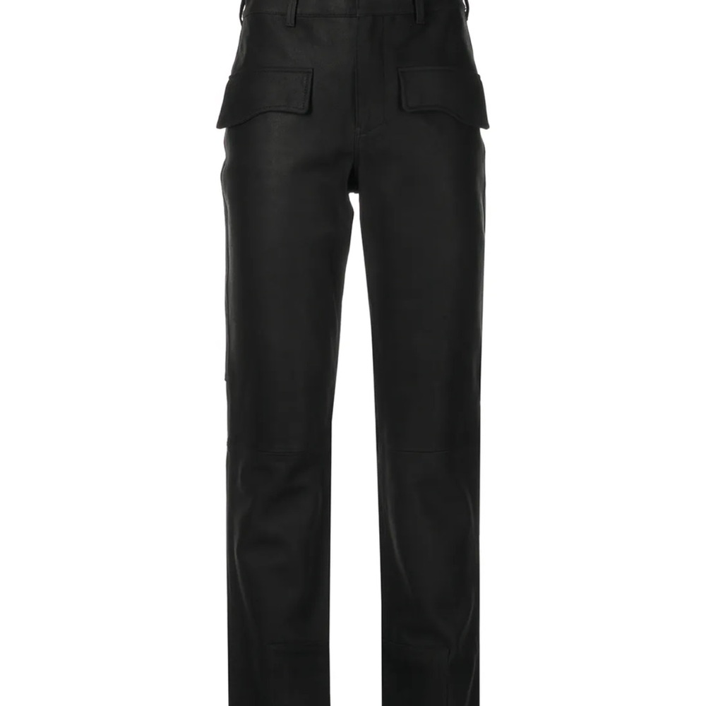 RtA - 100% Leather Slim-Fit High Waist Pants